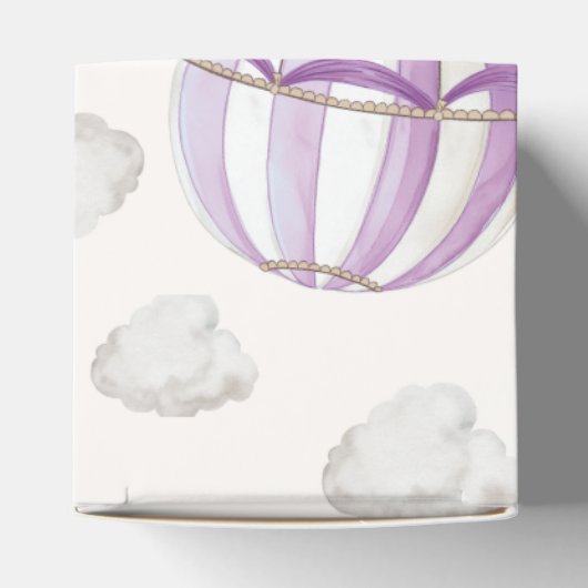 Bearly Wait Teddybeer Heet Luchtballon Baby Shower Bedankdoosjes (Bovenkant)