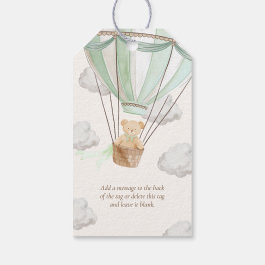 Bearly Wait Teddybeer Munt Pop Het Als Ze Popt Cadeaulabel (Achterkant)