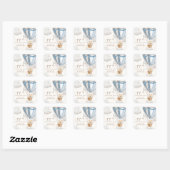 Bearly Wait Teddybeer Pop Het Als Ze Popt Vierkante Sticker (Vel)