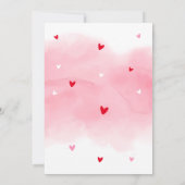 Bearly Wait Valentijns Baby Shower Uitnodiging (Achterkant)