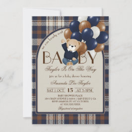 Bearly Wait Vintage Baby Shower Kaart
