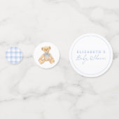 Bearly Wait Vintage Teddibeer Baby Shower Confetti (Voorkanten)