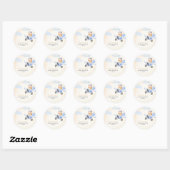 Bearly Wait Vliegende Beer en Wolken Ronde Sticker (Vel)