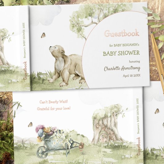 Bearly Wait Woodland Baby shower Gastenboek
