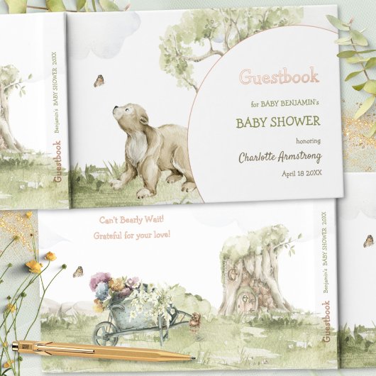 Bearly Wait Woodland Baby shower Gastenboek