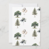 Bearly Wait Woodland Beer Baby shower Kaart (Achterkant)