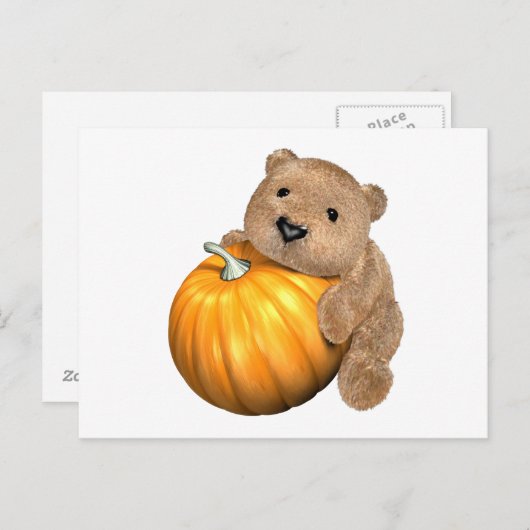 BearPumpkin Briefkaart (Voorkant / Achterkant)
