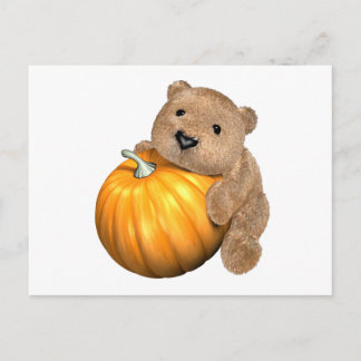 BearPumpkin Briefkaart