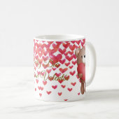 Bears and heart, coffee mug, Valentine's gift Koffiemok (Voorkant rechts)