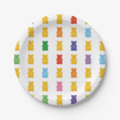 bears candy gummy papieren bordje (Voorkant)