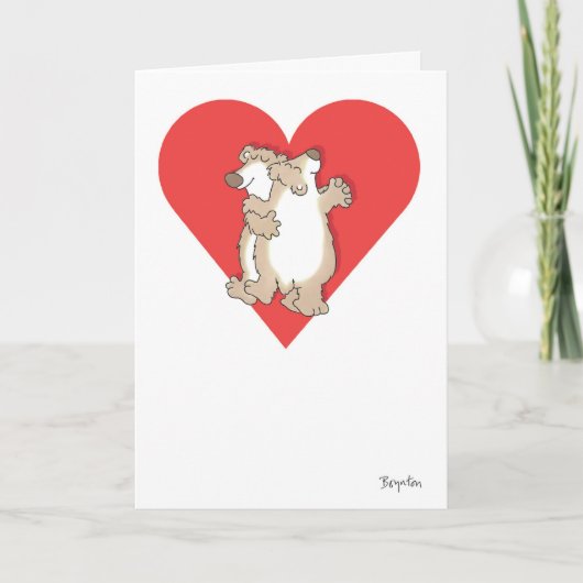 BEARS DANCING Valentines by Boynton Feestdagen Kaart (Voorkant)