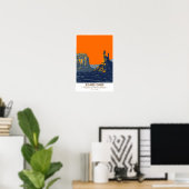 Bears Ears National Monument Utah Retro Poster (Thuiskantoor)