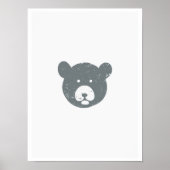 Bear's face poster (Voorkant)