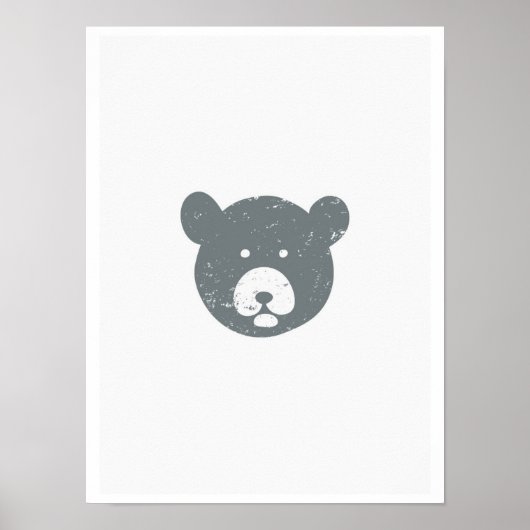 Bear's face poster (Voorkant)