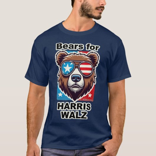 Bears for Harris Walz T-shirt (Voorkant)