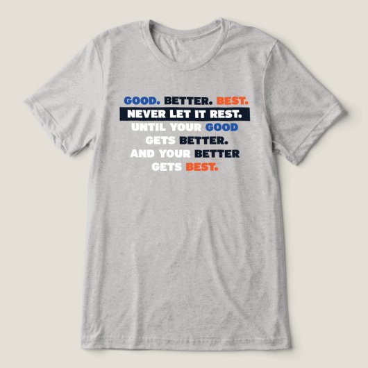 Bears Good Better Best Shirt (Design voorkant)