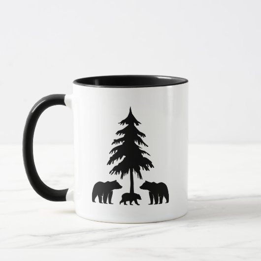 Bears in the Woods Coffee Mok (Links)