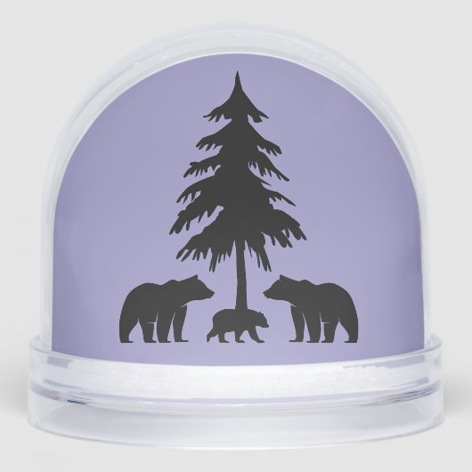 Bears in the Woods Sneeuwbol (Voorkant)