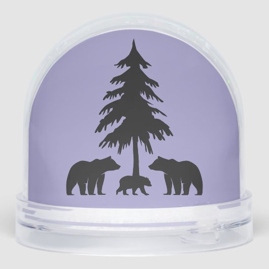 Bears in the Woods Sneeuwbol (Achterkant)