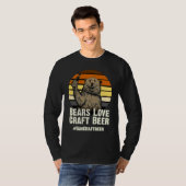 Bears Love Craft Beer Camping Grizzly Pride T-shirt (Voorkant volledig)