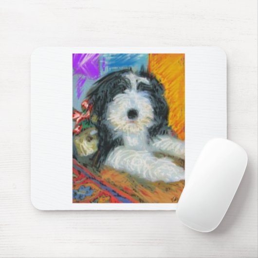 Bearted Collie Puppy Muismat (Met muis)