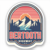 Beartooth Highway 212 Montana Road Sticker (Voorkant)
