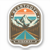  Beartooth Highway 212 Montana Road Sticker (Voorkant)