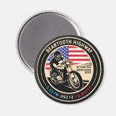Beartooth Highway All American Road Motorcycle Magneet (Voorkant / Achterkant)