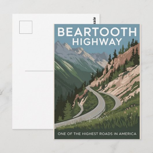 Beartooth Highway Briefkaart (Voorkant / Achterkant)