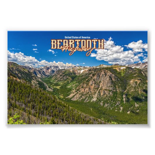 Beartooth Highway Foto Afdruk (Voorkant)