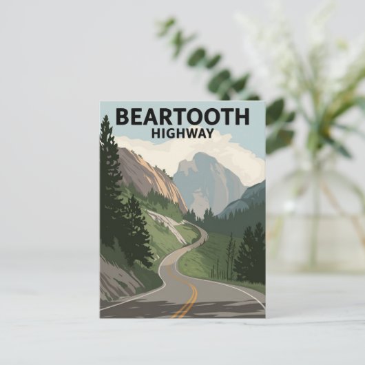 Beartooth Highway Montana Briefkaart (Staand voorkant)