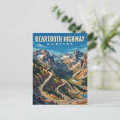 Beartooth Highway Montana Briefkaart (Staand voorkant)