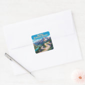 Beartooth Highway Montana Vierkante Sticker (Envelop)