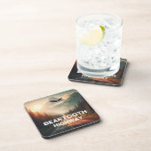 Beartooth Highway Montana Wyoming Eagle Bier Onderzetter (Rechterzijde)