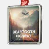 Beartooth Highway Montana Wyoming Eagle Metalen Ornament (Links)