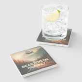 Beartooth Highway Montana Wyoming Eagle Stenen Onderzetter (Zijkant)