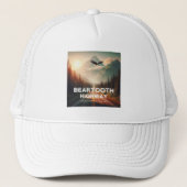 Beartooth Highway Montana Wyoming Eagle Trucker Pet (Voorkant)
