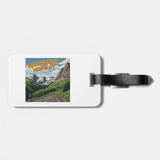 Beartooth Highway Montana Wyoming landschap Bagagelabel (Achterkant horizontaal)