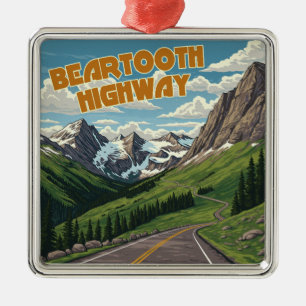 Beartooth Highway Montana Wyoming landschap Metalen Ornament