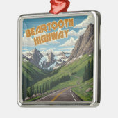 Beartooth Highway Montana Wyoming landschap Metalen Ornament (Links)
