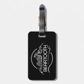 Beartooth Highway Montana Wyoming Motorcycle Bagagelabel (Achterkant verticaal)