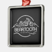 Beartooth Highway Montana Wyoming Motorcycle Metalen Ornament (Links)