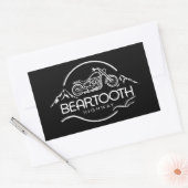 Beartooth Highway Montana Wyoming Motorcycle Rechthoekige Sticker (Envelop)