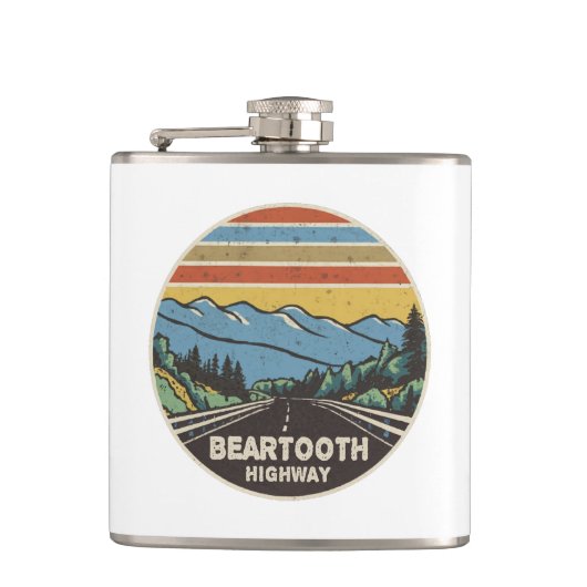 Beartooth Highway Montana Wyoming Mountains Heupfles (Voorkant)