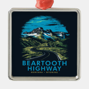 Beartooth Highway Montana Wyoming Mountains Metalen Ornament