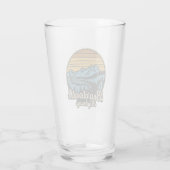 Beartooth Highway Montana Wyoming Retro Glas (Achterkant)