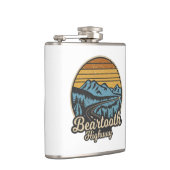 Beartooth Highway Montana Wyoming Retro Heupfles (Rechts)