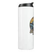 Beartooth Highway Montana Wyoming Retro Thermosbeker (Gedraaid links)
