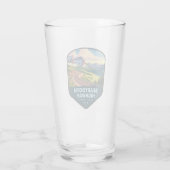 Beartooth Highway Montana Wyoming Schild Glas (Achterkant)