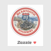 Beartooth Highway Route 212 motorfiets geschenken Sticker (Vel)